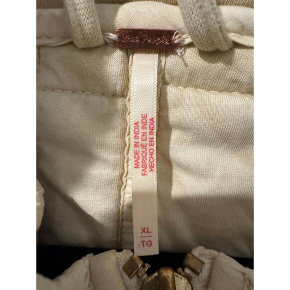 Free People Dolman Quilted Jacket Vanilla Cream Size XL – Oversized Cozy Bomber - Picture 3 of 5